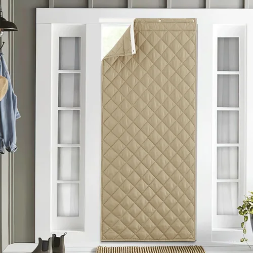 Miniatura 9 de NICETOWN Cortina de puerta con aislamiento térmico, opaca, ahorro de energía, con 3 formas de colgar, material grueso, fácil de instalar, mantiene