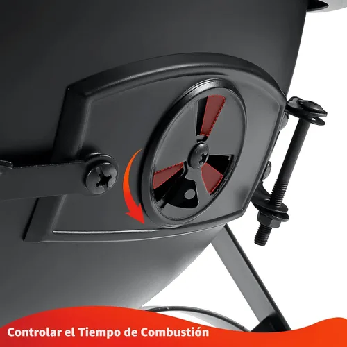 Miniatura 3 de SINGLYFIRE Chimenea de Chiminea Prairie para Exteriores, Chimenea para Cubierta o Patio, Hoguera de Madera para el Patio Trasero con Cubierta