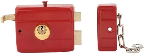 Miniatura 5 de Nightlatch - Cerradura de seguridad resistente con llaves para puerta delantera, color rojo