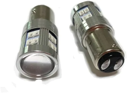 Miniatura 4 de BAY15D P21/5W 2057 7528 1157 - Bombilla para luz de freno Canbus sin errores para coche, luz de freno trasera para caravana, color rojo brillante