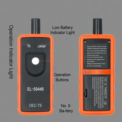 Miniatura 3 de Herramienta de reaprendizaje TPMS, sensor de sistema de monitor de presión de neumáticos automático, EL-50448 Herramienta de reinicio de activación