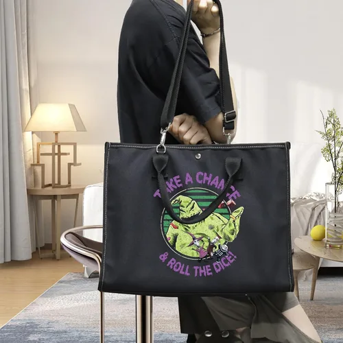 Miniatura 11 de BWKTOP Funny Ghost Tote Bag - Ghost Fans Gift: Take A Chance And Roll The Dice