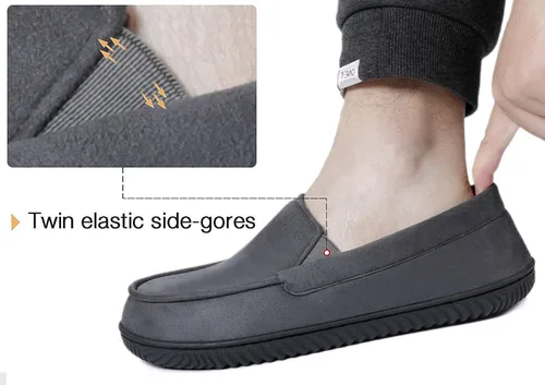 Miniatura 7 de RockDove Pantuflas tipo mocasín con forro de franela Alexander para hombre