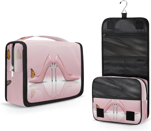 Miniatura 10 de AUUXVA Neceser de viaje, organizador de cosméticos, bolsa de maquillaje colgante para mujeres, hombres y niñas, Bailarina bailarina