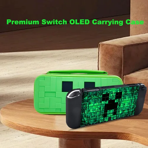 Miniatura 7 de Carrying Case for Nintendo Switch OLED, Switch OLED Case, Screen Protector, Thumb Grips Caps, Portable Accessories Bundle Protective Cover for
