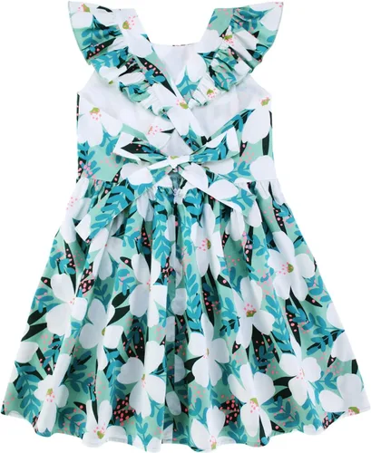 Miniatura 108 de Vestido de verano para niña, de algodón, con diseño floral