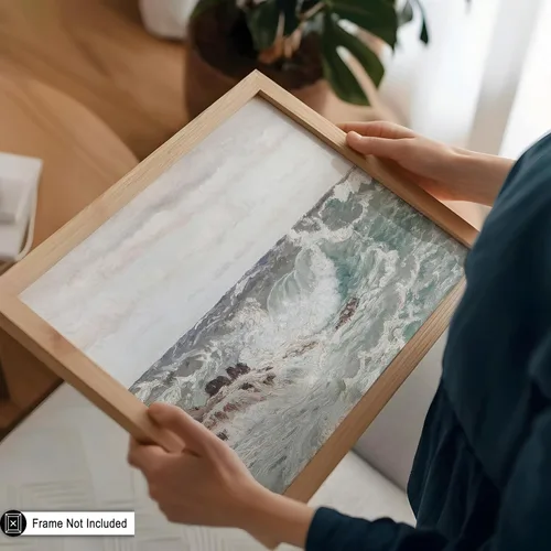 Miniatura 5 de Poster Master Póster vintage de pintura de olas oceánicas, impresión retro del océano, bellas artes, arte de paisaje marino, regalo para hombres