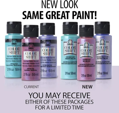 Miniatura 3 de FolkArt Pintura de cambio de color, 2 onzas, Plum Flash 2 Fl Oz Flash de ciruela