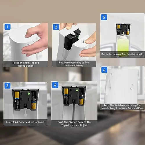 Miniatura 2 de Dispensador automático de ambientador de montaje en pared/dispensador de fragancia automático dispensador de perfume en aerosol programable