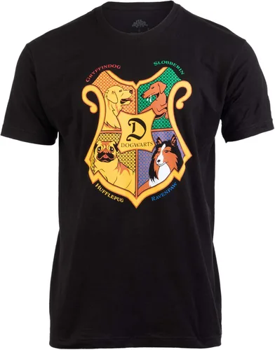 Dogwarts School of Canine Wizardry Funny Dog Joke Mom Dad Men Women T-Shirt-Combo