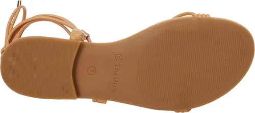 Miniatura 4 de The Drop Sandalias planas Samantha con cordones para mujer