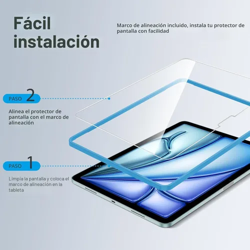 Miniatura 3 de SPARIN - Paquete de 2 protectores de pantalla para iPad Air de 11 pulgadas M3 2025 y M2 2024 (iPad Air 7ª/6ª generación), vidrio templado