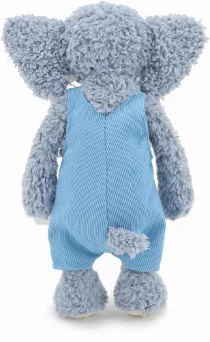 Miniatura 3 de Elefantes de peluche suaves azules de 13" para niños y niñas, Elefantes de peluche tejidos y vestidos para bebés recién nacidos y niños, Grandes