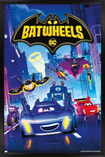 Miniatura 6 de DC Comics - Póster de pared con diseño de ruedas para TV, 34 pulgadas de largo x 22.4 pulgadas de ancho, versión premium sin marco