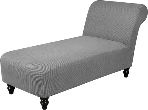 Miniatura 11 de Funda elástica para tumbona, funda para silla sin brazos para sala de estar y dormitorio, tela jacquard suave, lavable a máquina para protector