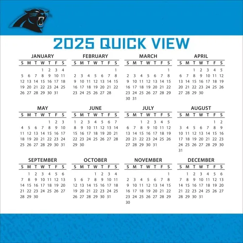 Miniatura 4 de Turner Sports Carolina Panthers 25998053032 - Calendario 2025