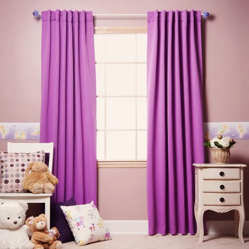 Miniatura 9 de Best Home Fashion Cortinas opacas con aislamiento térmico, pestaña trasera, bolsillo para barra, color gris, 52 pulgadas de ancho x 126 pulgadas