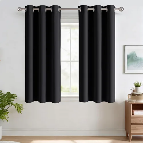 Miniatura 111 de RYB HOME Cortinas opacas de cocina de 36 pulgadas de largo, tratamiento de privacidad para ventanas pequeñas, aislamiento térmico, telón de fondo