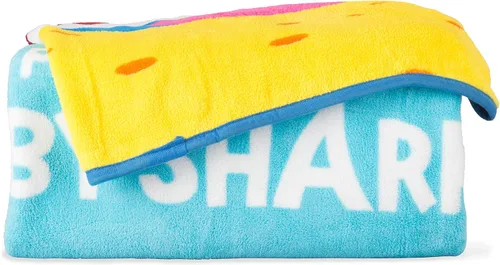 Miniatura 6 de Franco - Ropa de cama infantil de microfibra súper suave, 46 pulgadas x 60 pulgadas, diseño de Baby Shark Tiburón bebé