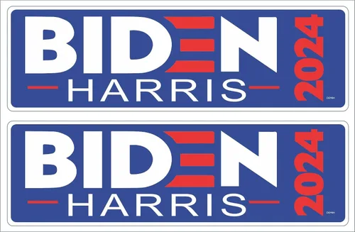 Miniatura 6 de Gear Tatz - Biden/Harris 2024 - Político, demócrata, liberal - Adhesivo para parachoques - 10 x 3 pulgadas - Fabricado profesionalmente