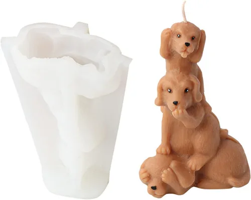 Miniatura 11 de Molde de silicona de panda apilable 3D para fondant, chocolate, decoración de pasteles, vela, jabón, arcilla polimérica, adorno de yeso, arte
