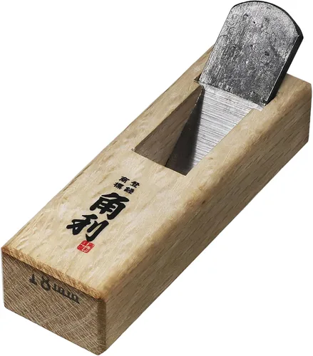 Miniatura 8 de KAKURI Mini avión de mano para madera de 0.945 in [suela curva] – Herramienta japonesa de avión de bloque pequeño para trabajo redondo, carpintería