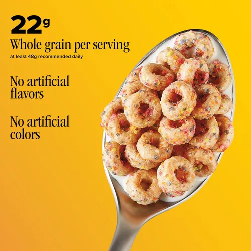 Miniatura 4 de Confetti Cheerios - Taza de cereales para desayuno, sin gluten, cereales de una sola porción, 1.4 onzas