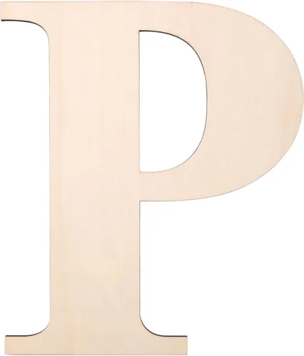 Miniatura 22 de Letra de madera de 12 pulgadas, letras de madera para decoración de pared, letras de madera en blanco sin terminar de 1/5 pulgadas para decoración