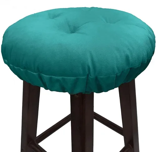Miniatura 11 de Augld Cojín para taburete de bar, de terciopelo suave, acolchado, redondo, 12 pulgadas, terciopelo beige Velvet Beige