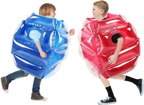 Miniatura 2 de 2 piezas de parachoques inflables para niños, pelota de rebote para niños, bolas de sumo para niños, pelota de juego de césped para niños al aire