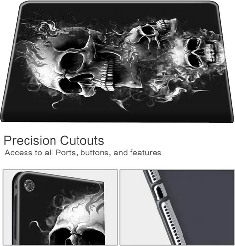 Miniatura 27 de Funda para tablet Fire 7 (12ª generación, versión 2022), delgada, a prueba de golpes, delgada, de piel sintética, con función de apagado/encendido