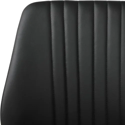 Miniatura 6 de ZckyCine Silla de comedor de piel sintética, silla de sala de estar, moderna silla auxiliar sin brazos de cocina con patas de metal