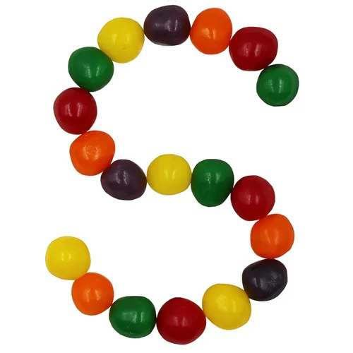 Miniatura 2 de Smarty Stop Fruit Sours - Bolas de caramelo masticables, tamaño bocado y bolsa resellable (surtido, 2 libras (paquete de 1))