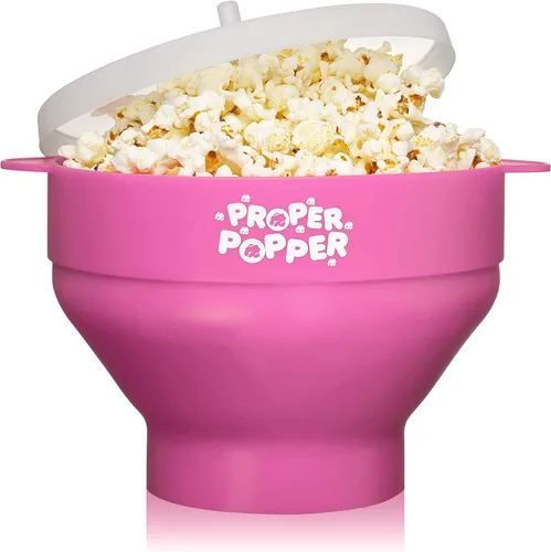 Miniatura 17 de La original Proper Popper - Palomera de microondas para palomitas de maíz, fabricada en silicona, cuenco plegable sin BPA y apto para lavavajillas