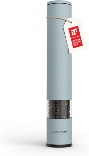 Miniatura 15 de LARS NYSØM - Molinillo de sal y pimienta manual con molinillo de cerámica ajustable de grueso a fino Molinillo de especias de diseño (Negro carbón)