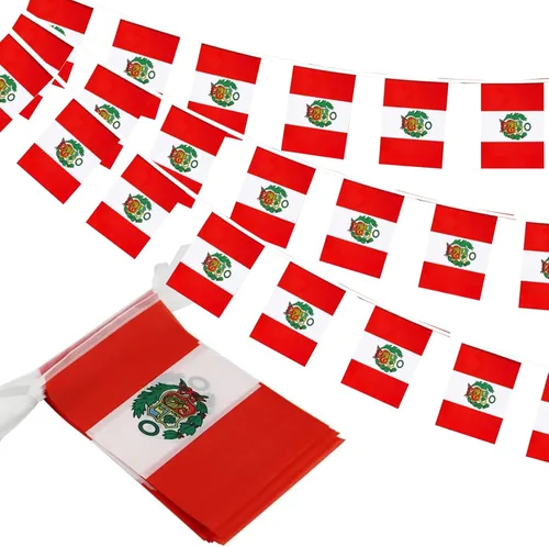 Miniatura 37 de Banderas de cuerda de 100 países, banderines internacionales, banderas del mundo para bares olímpicos, clubes deportivos, decoraciones escolares