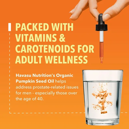 Miniatura 4 de Aceite de semillas de calabaza orgánico USDA - prensado en frío para el cabello, la próstata y el apoyo hormonal - Suministro de 2 meses - Gotas