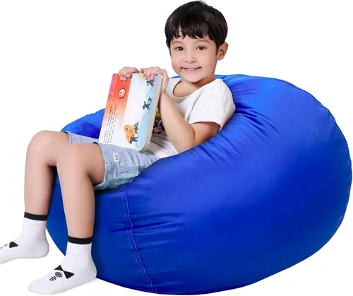 Miniatura 17 de Lukeight - Puf de almacenamiento de animales de peluche para niños, funda para puf de dinosaurio con cremallera para organizar la habitación