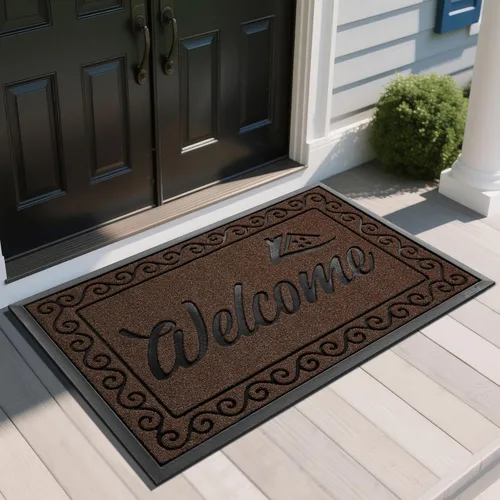 Miniatura 68 de Yimobra Tapete de Bienvenida, Tapetes de Puerta Resistentes y Duraderos para Entrada del Hogar Exterior Interior, Tapete Delantero para Patio