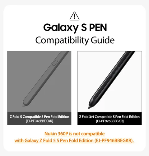 Miniatura 4 de araree Nukin 360 P - Funda para Samsung Galaxy Z Fold 5 con ranura para S Pen y protección de bisagra, cubierta protectora ligera de policarbonato