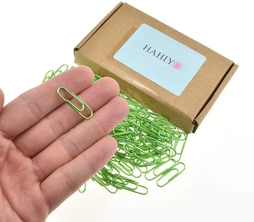 Miniatura 14 de HAHIYO Clips de papel grandes de 1.1 pulgadas (1.102 in) de longitud, clips negros con revestimiento de vinilo para evitar arañazos y desgarros