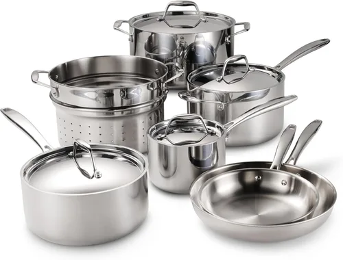 Miniatura 10 de Tramontina 80116/004DS Gourmet - Sartén (acero inoxidable 18/10, apta para inducción, triple capa), Set de utensilios de cocina