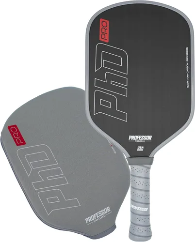 Miniatura 8 de Professor PhD Pala de Pickleball de Fibra de Carbono Premium en Bruto - Aprobada por USA Pickleball - Núcleo en Forma de Panal - Potencia y Control