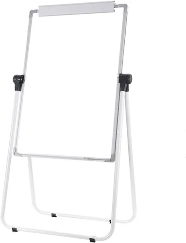 Pizarra blanca de caballete de borrado en seco de 35.8 x 24.0 in, tablero magnético de doble cara, altura ajustable Blanco