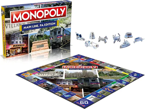 Miniatura 3 de Monopoly - Juego de mesa The Main Line Edition: 2-6 jugadores, juegos de mesa familiares para niños y adultos, juegos de mesa para niños de 8 años