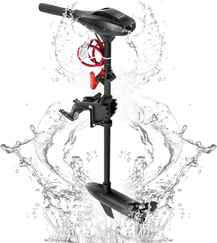 Miniatura 11 de Motor de arrastre eléctrico de empuje de 40 libras, motores de barco fuera de borda de agua salada, motor de arrastre de serpiente de agua de 12 V