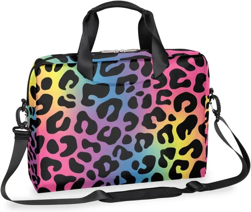 Miniatura 27 de Bonita bolsa de hombro para computadora portátil para mujeres y hombres, bolsa para computadora portátil, funda para laptop, maletín de transporte