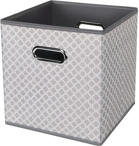 Miniatura 37 de Cubos de Almacenamiento Plegables Negros, Cajas de Almacenamiento de Tela, Organizadores de Cubos con Asas Duales para Organizador del Hogar, Juego