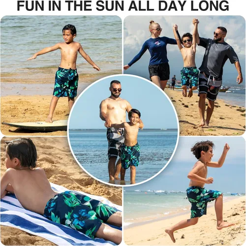 Miniatura 82 de Kanu Surf Traje de baño Yolo de secado rápido UPF 50+ para niños
