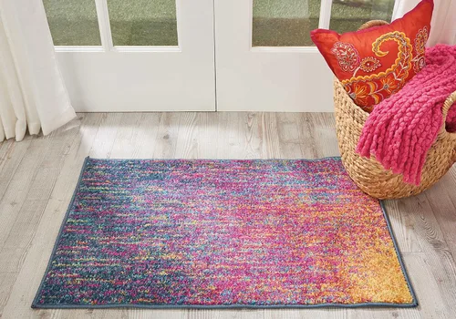 Miniatura 12 de Nourison Passion Abstract - Alfombra de 2 pies 2 pulgadas x 7 pies 6 pulgadas, fácil de limpiar, no se desprende, para dormitorio, sala de estar